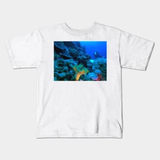 Coral Reef and Scuba Diver Kids T-Shirt